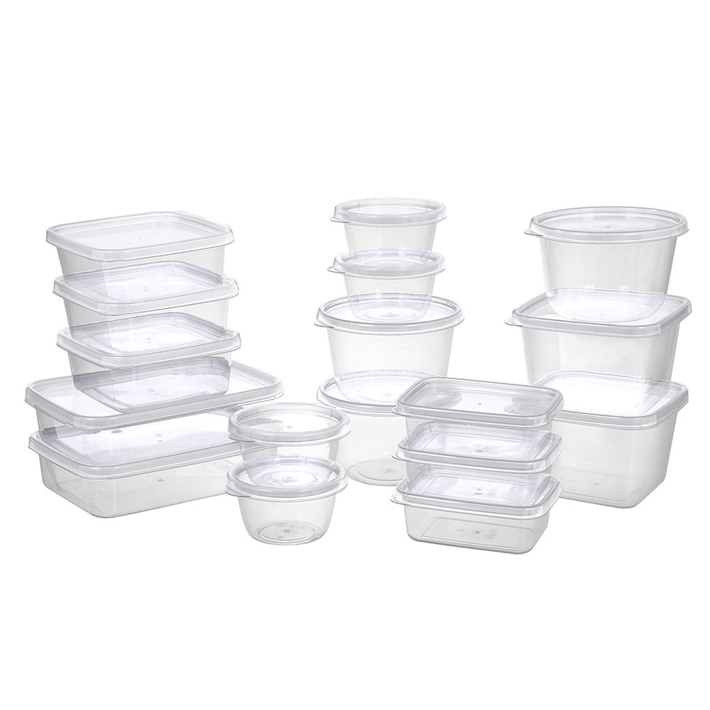 Microwave/Freezer Safe BPA Free Plastic Reusable Bento Box/Lunch Box Food Storage Containers for Meal Prep