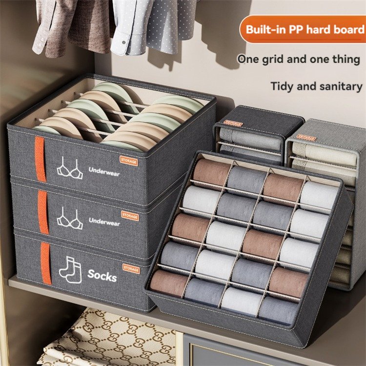 Hot Selling Foldable Oxford Fabric Storage Drawer Square Organizer for Wardrobe Use Underwear Socks Bra Clothing