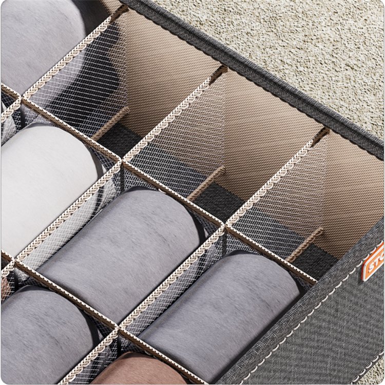 Hot Selling Foldable Oxford Fabric Storage Drawer Square Organizer for Wardrobe Use Underwear Socks Bra Clothing