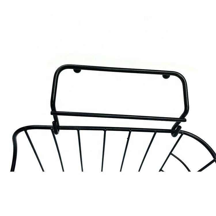 Metal Kitchen stackable vegetables fruits food sundries storage basket Laundry basket Soiled Clothing organizer folding handles