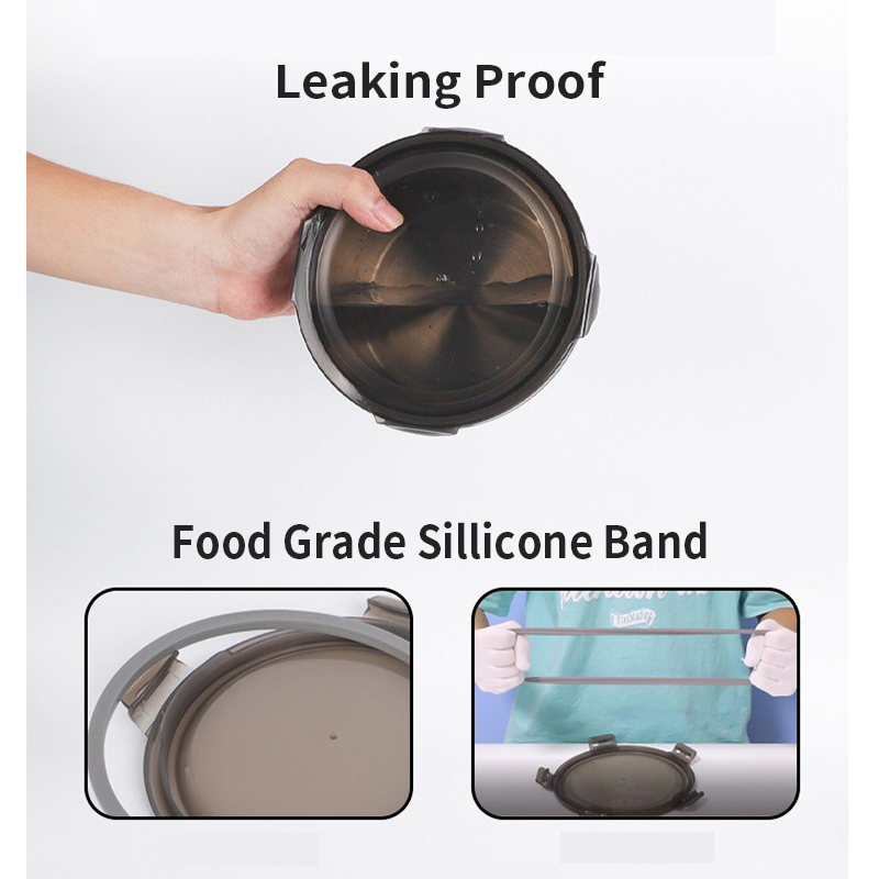 Stainless Steel 304 Airtight Leaking Proof Storage Containers For Meal Set Of 4 fridge storage boxes refrigerator