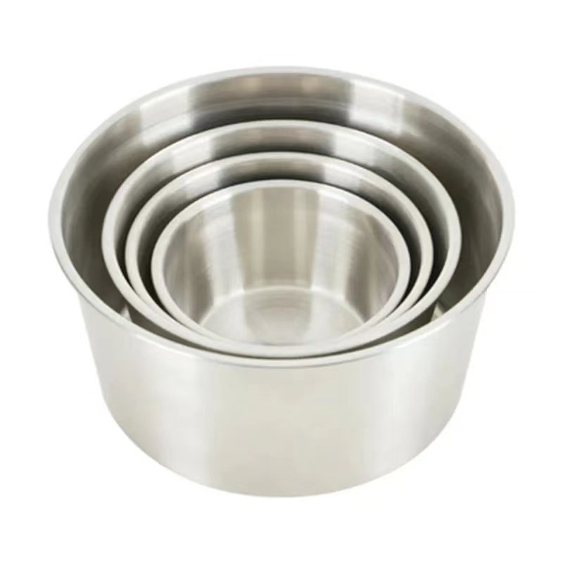 Refrigerator Stainless Steel Container Custom Round Storage Box 18/8 Meal Prep Bento Lunch Box Food Storage Container with Lids