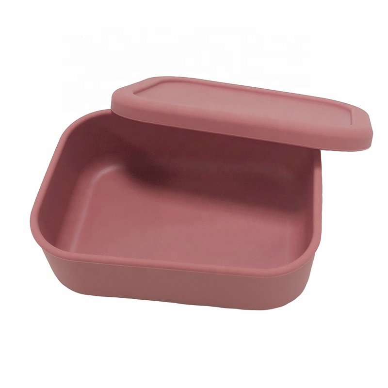 Wholesale Custom Leak-Proof Silicone Bento Box Food Silicone Storage Containers Silicone LunchBox With Lid Sandwich Box
