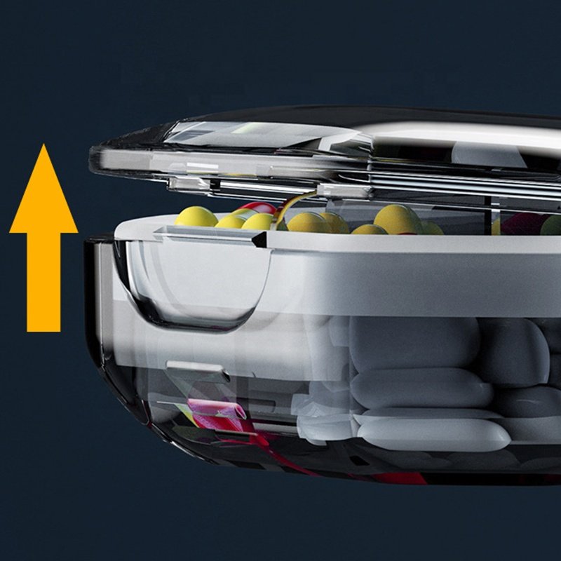 New Product Ideas 2024 Transparent Portable Pill Box Moisture-Proof Clear Storage Box Medicine Organizer Weekly Pill Organizer