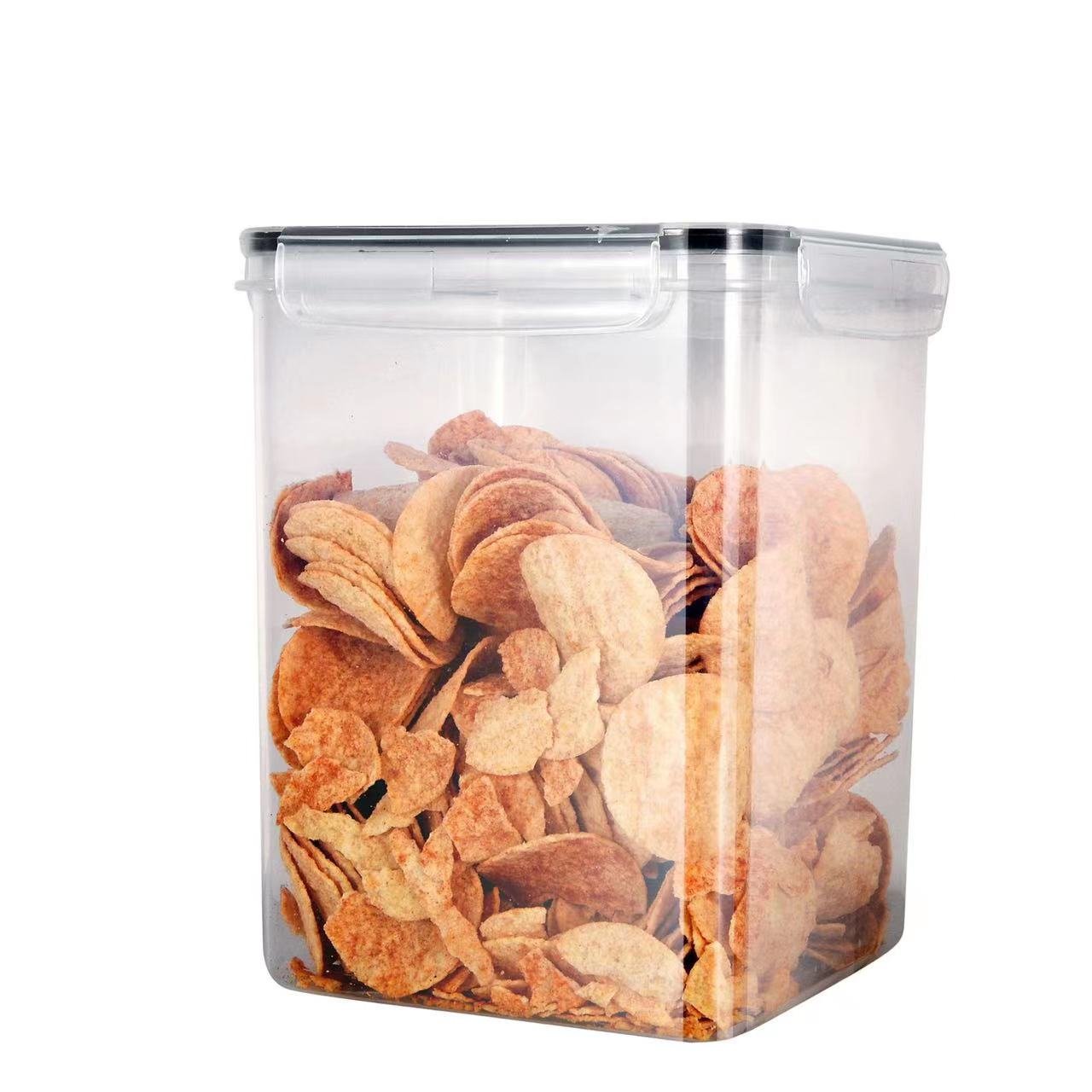 4 Pack 5.2L Airtight Food Storage Containers BPA Free Pantry Organization Kitchen Plastic Containers