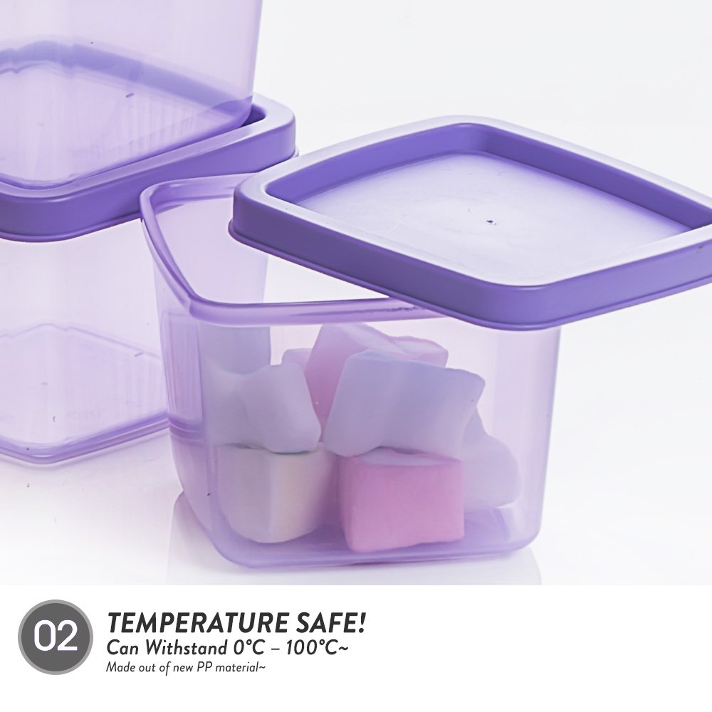 Elianware 4 In 1 Pack Bundle Midget Sugar Sauce Baby Food Multipurpose Mini Canister Baby Food Storage Container Jelly Mold