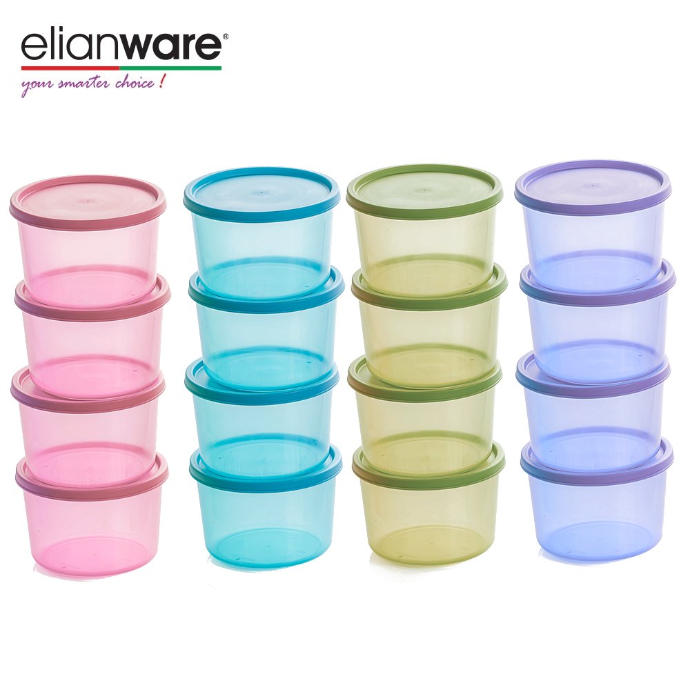 Elianware 4 In 1 Pack Bundle Midget Sugar Sauce Baby Food Multipurpose Mini Canister Baby Food Storage Container Jelly Mold