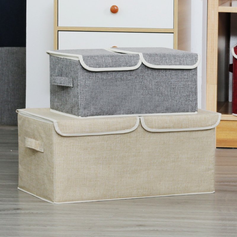 Factory Price Double Layer Bra and Underwear Storage boxs & Bins with lid Organizer Clothing Bag Linen box Customized