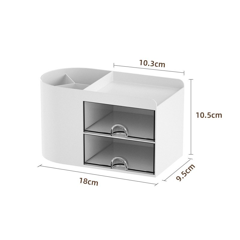 Wholesale Cosmetic Container Desktop Pen Holder Plastic Sundries Organizer Lipstick Drawer Storage Box
