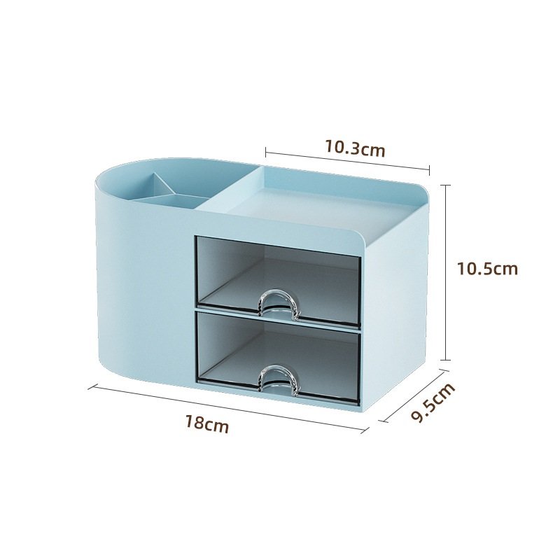Wholesale Cosmetic Container Desktop Pen Holder Plastic Sundries Organizer Lipstick Drawer Storage Box