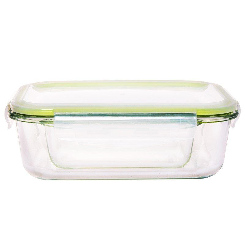 Glass Food Container With Pp Lid/ Glass Food Container With Pp Food Container Lid