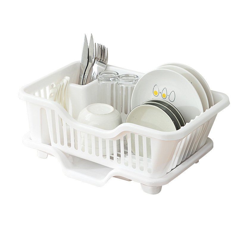 Home kitchen Accessories Plastic Dish Drying Rack For Kitchen Counter Top With Tray Water Filter Rack Dish Drainer