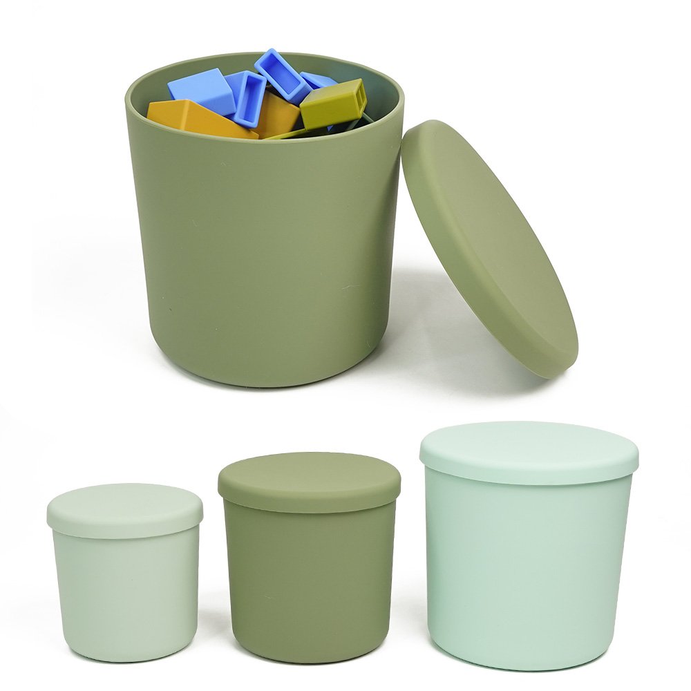 Customizable Logo Free Bpa Silicone Sealed Storage Box Lunch Box Silicone Bento Food Storage Baby Snack Box