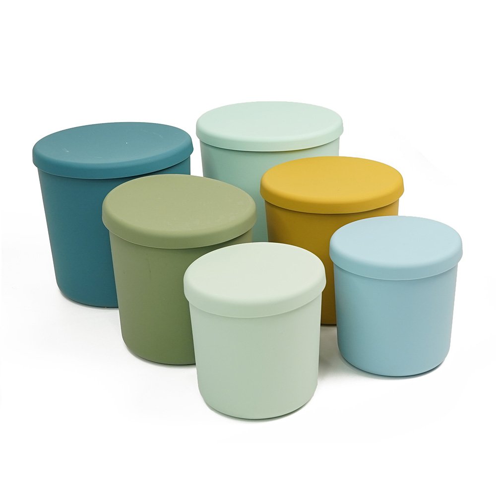 Customizable Logo Free Bpa Silicone Sealed Storage Box Lunch Box Silicone Bento Food Storage Baby Snack Box