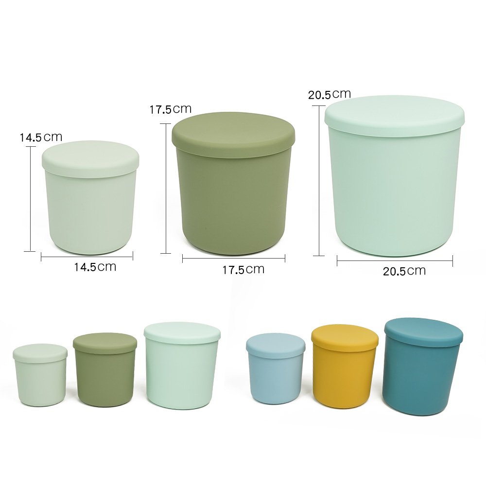 Customizable Logo Free Bpa Silicone Sealed Storage Box Lunch Box Silicone Bento Food Storage Baby Snack Box
