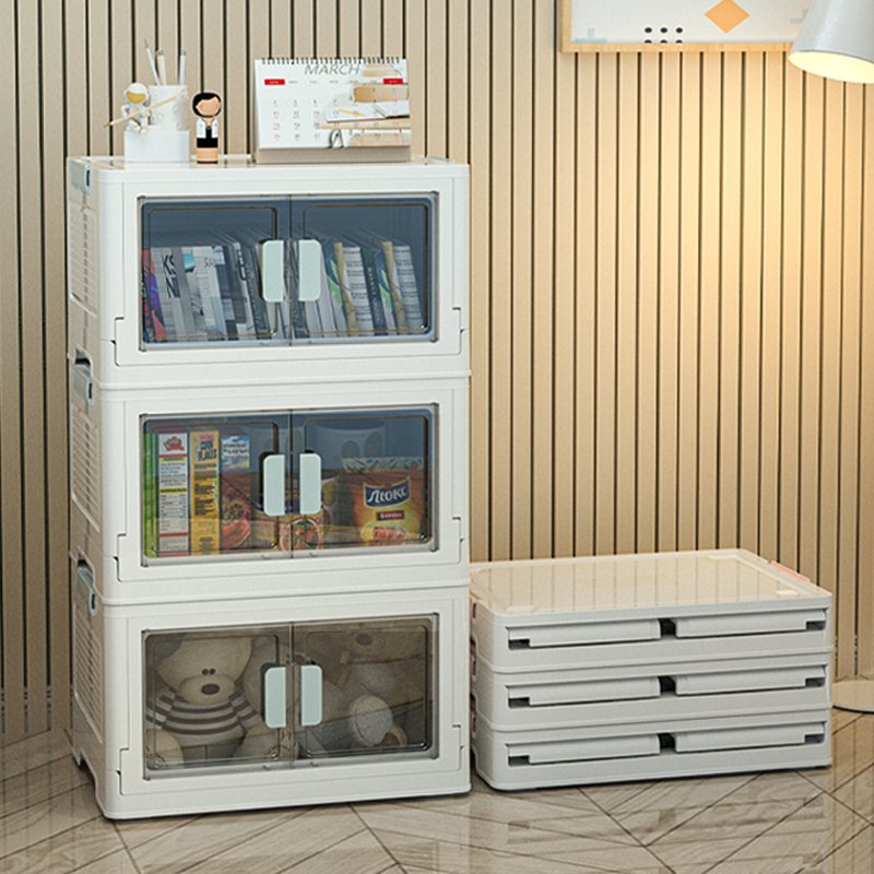 Plastic Folding Storage Box Container Multifunction Plastic Organizer Can Be Classified Into Toys, Books and Daily Necessities