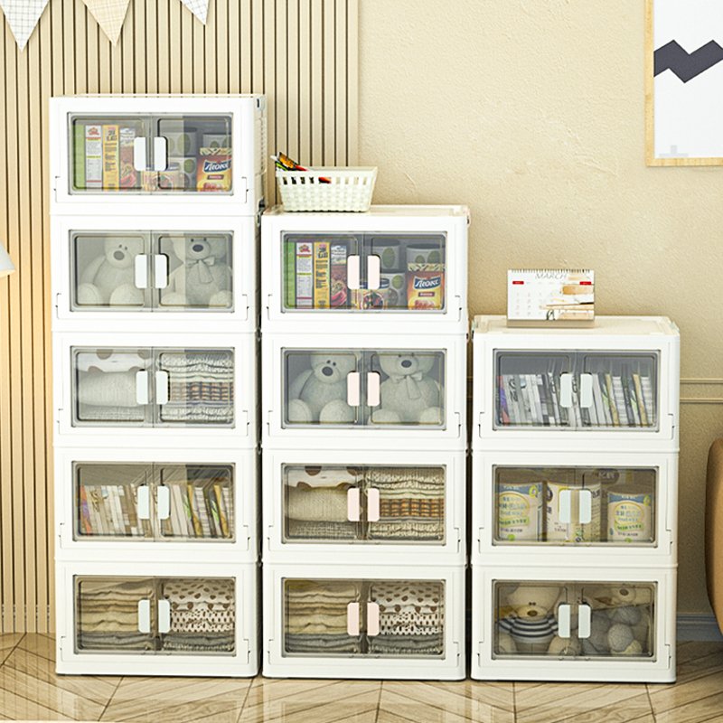 Plastic Folding Storage Box Container Multifunction Plastic Organizer Can Be Classified Into Toys, Books and Daily Necessities