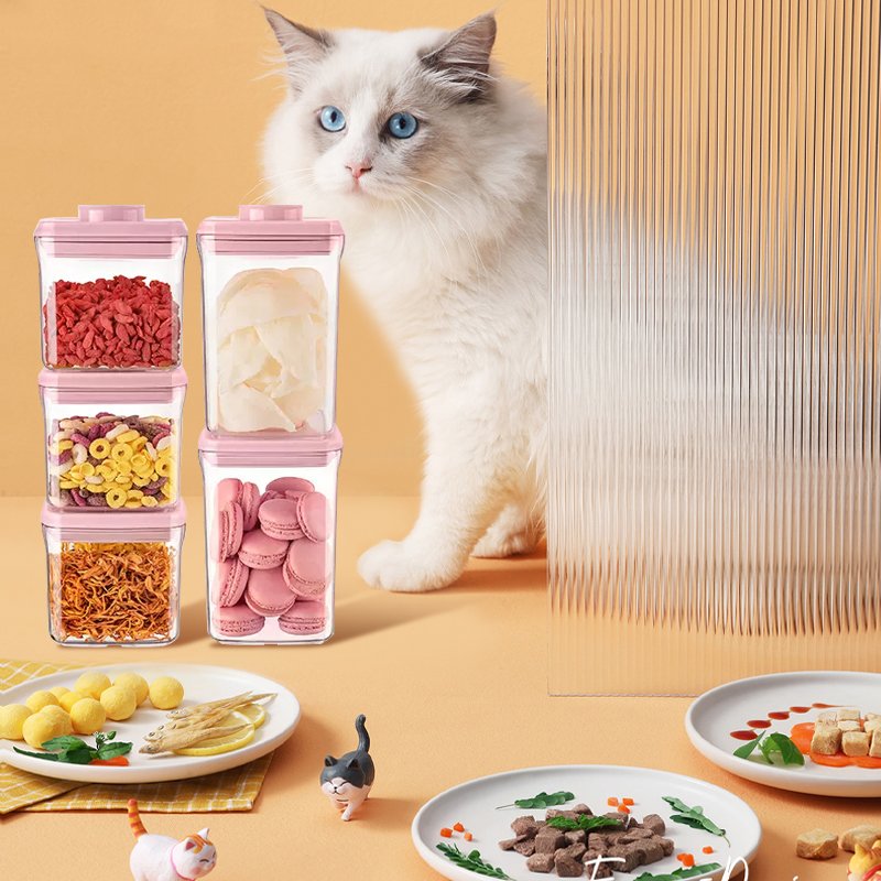 Plastic Kitchen Perfect Innovation Bpa Free Stackable Pop Up Airtight Cereal Food Storage Container Set