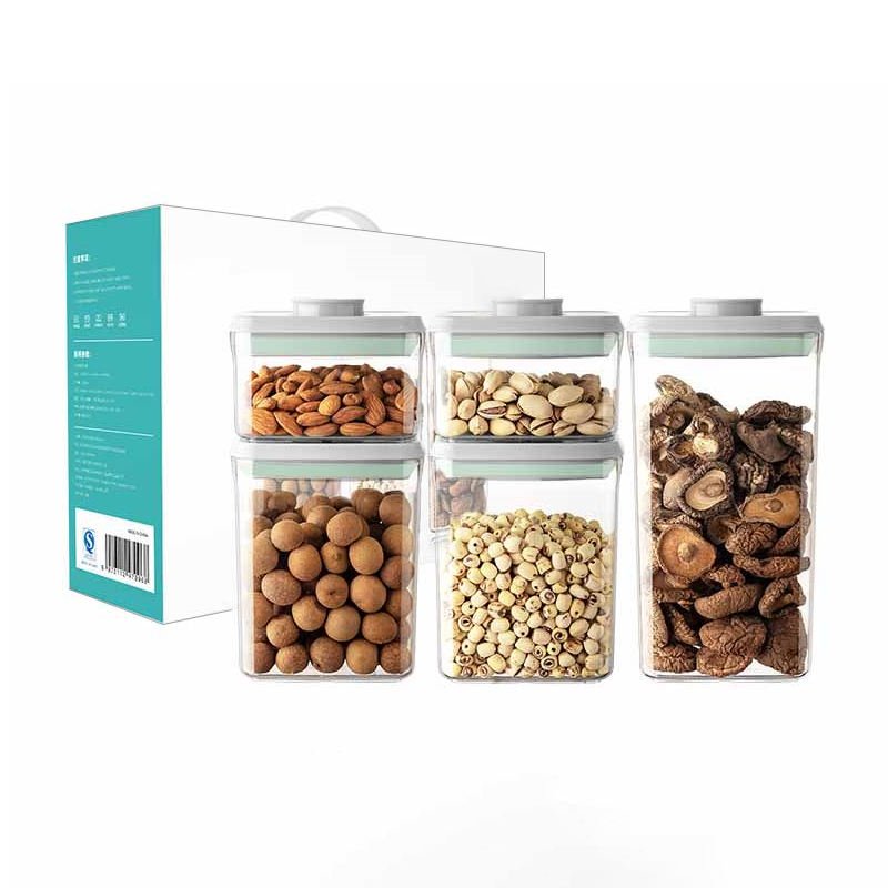 Plastic Kitchen Perfect Innovation Bpa Free Stackable Pop Up Airtight Cereal Food Storage Container Set