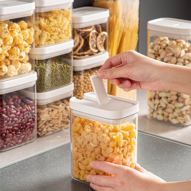 Odyhome DS237 New Product Kitchen Cereal Grain Rice Candy Plastic Dry Food Storage Bins Container Box with Sealed Lid