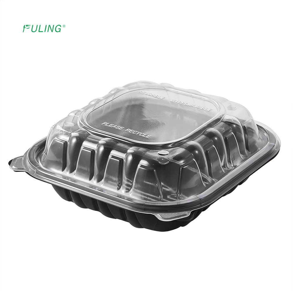 FULING MFPP Plastic Food Storage To Go Containers With Lids Disposable Food Prep Containers