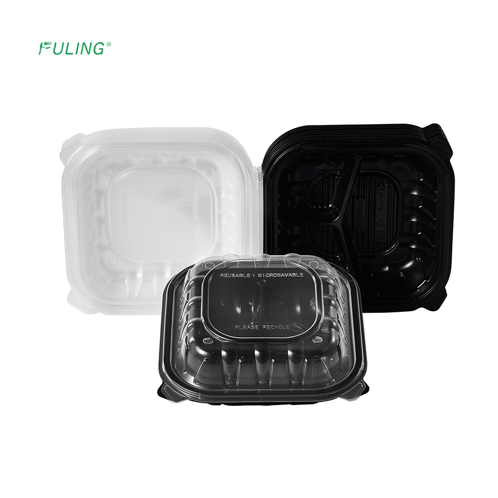 FULING MFPP Plastic Food Storage To Go Containers With Lids Disposable Food Prep Containers