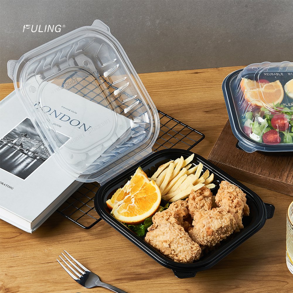 FULING MFPP Plastic Food Storage To Go Containers With Lids Disposable Food Prep Containers