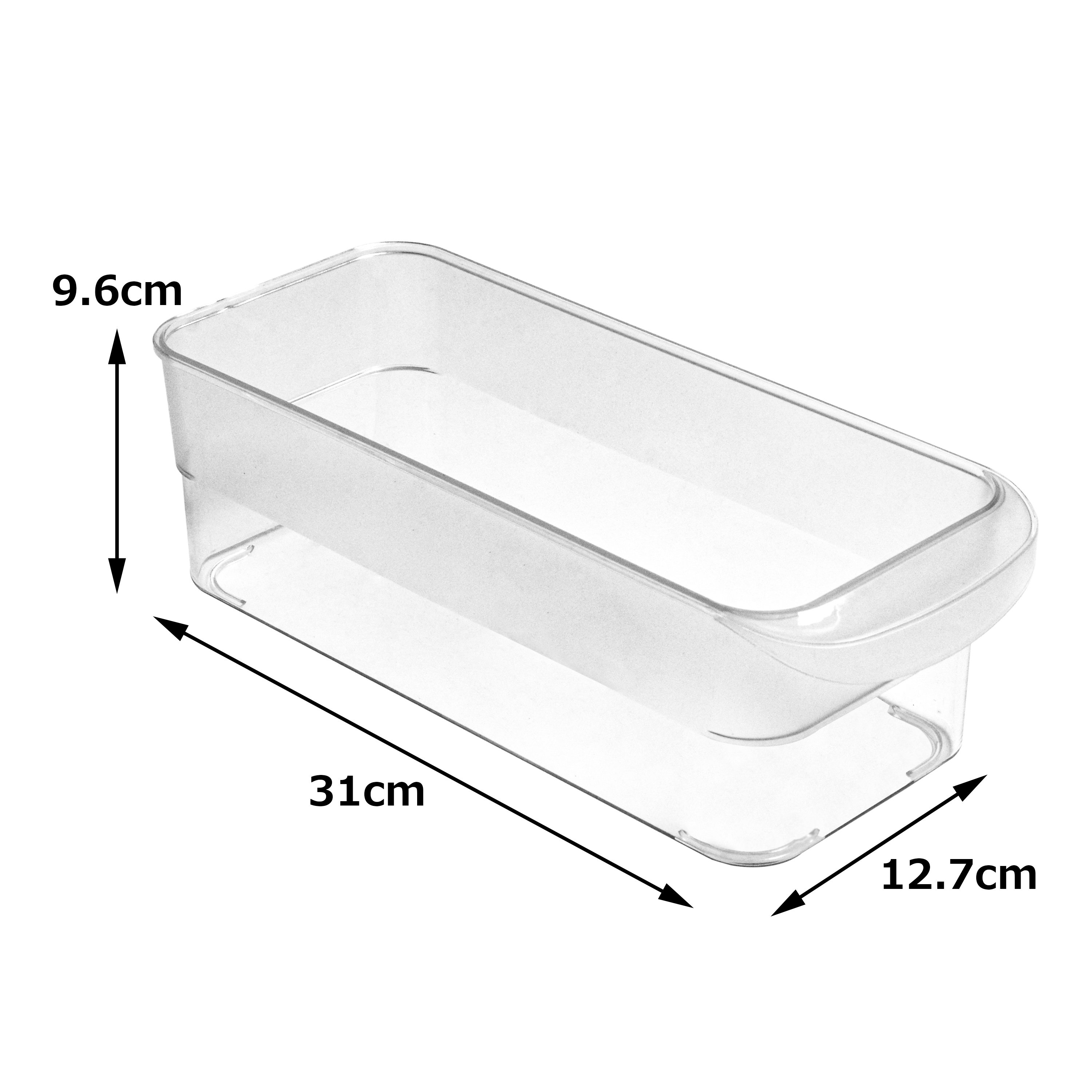 Hot Sale Kitchen PET Pantry Fridge Storage Box Clear Stackable Ref Organizer With Lid