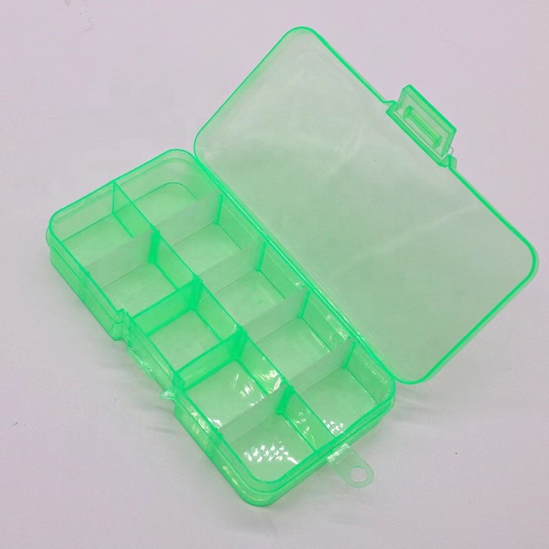 Jewelry storage box with partition, transparent jewelry earrings necklace ring gemstone organizer display box