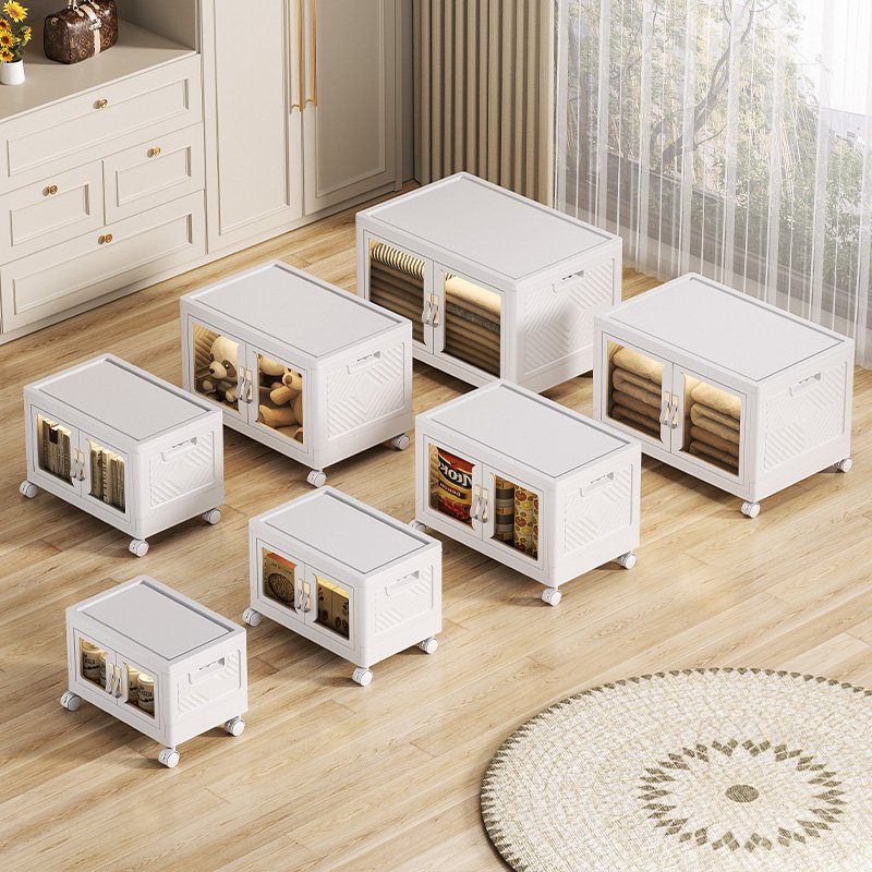 2024 Easy Installation Portable Drawer Folding Plastic Storage Box & Bins for Bedding Clothing Standing Type