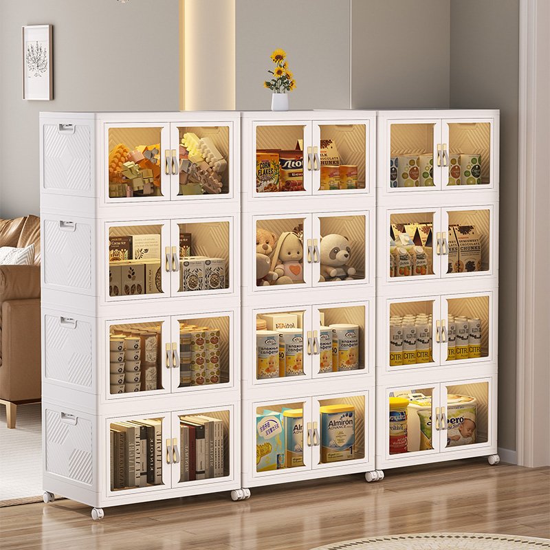 2024 Easy Installation Portable Drawer Folding Plastic Storage Box & Bins for Bedding Clothing Standing Type