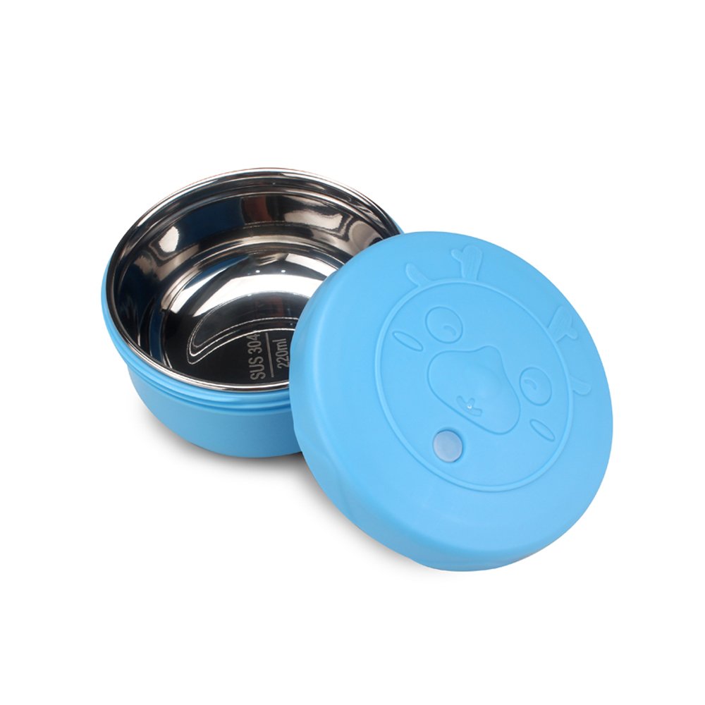 Airtight Bento Lunch Boxes for Adults Round bowls BPA Free Leak-proof 4 Compartments Storage Boxes & Bins