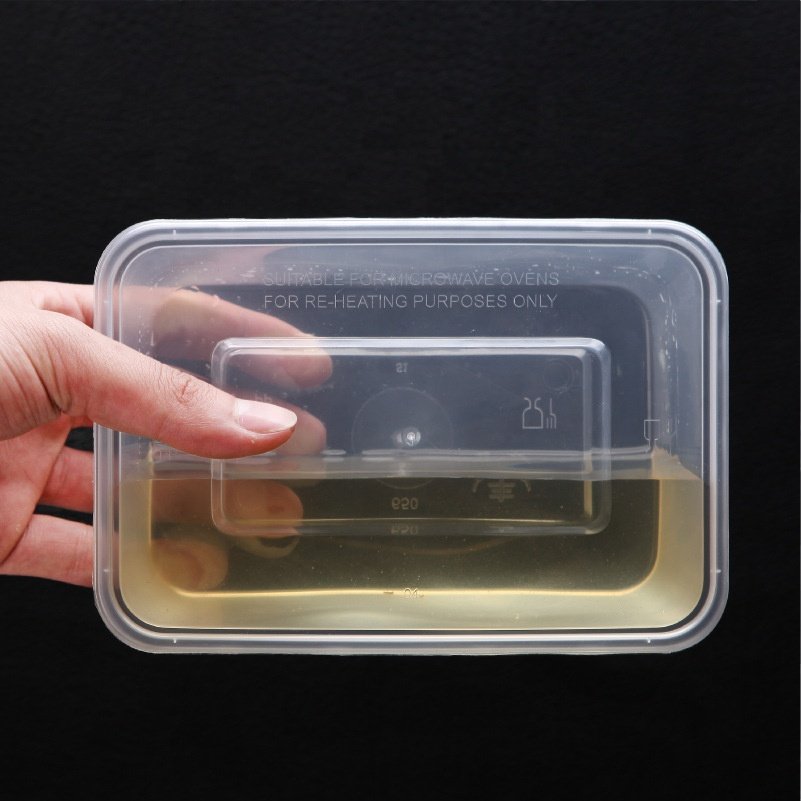 Hot Selling Custom Clear Rectangular Disposable Microwaveable Lunch Box,Plastic Food Container With Lid