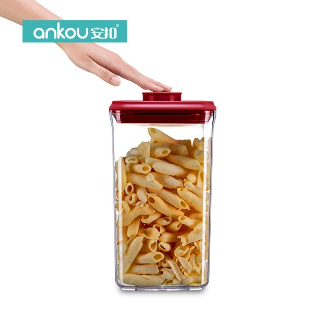 Durable Big Capacity Cereals Food Storage Boxes with Lids 8 Piece Good Price Plastic Food Container Storage Box Set