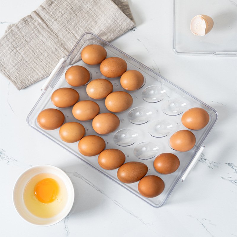 GREENSIDE Trending Products Kitchen Eco-friendly Stackable Egg Storage Box Fridge Organizer