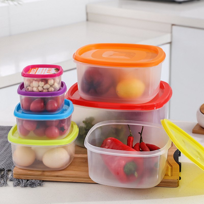 China factory multi-use 7 piece set food storage container plastic food container