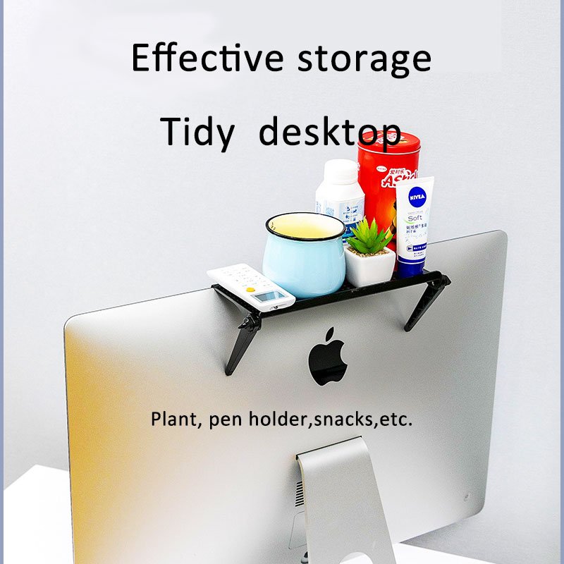 TV Screen Top-Set Box Storage Shelf PC Monitor Solid Bracket Household Home Storage Organization For Cable Box Router Shelf
