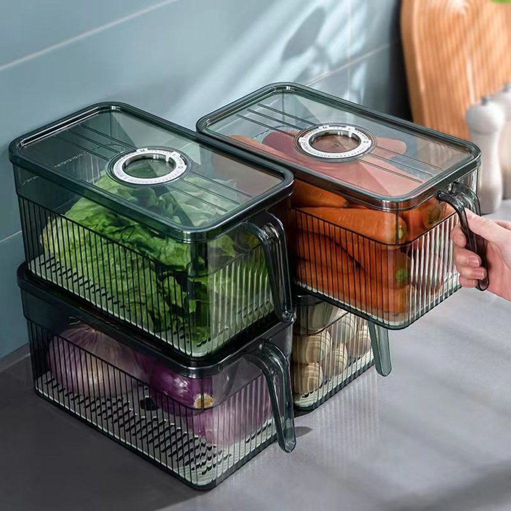 Kitchen Food Storage Box Fridge Storage Box Fridge Container Fruits Container Vegetable Storage Container