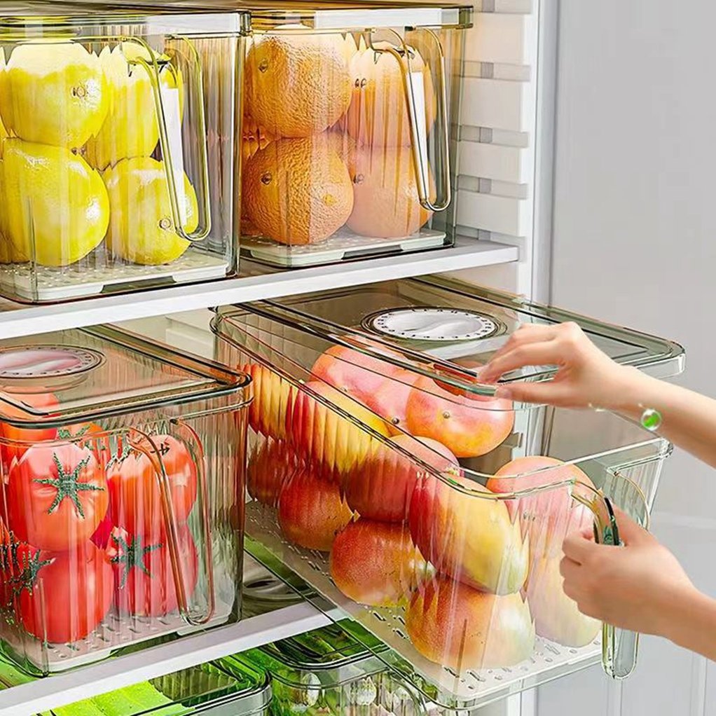 Kitchen Food Storage Box Fridge Storage Box Fridge Container Fruits Container Vegetable Storage Container