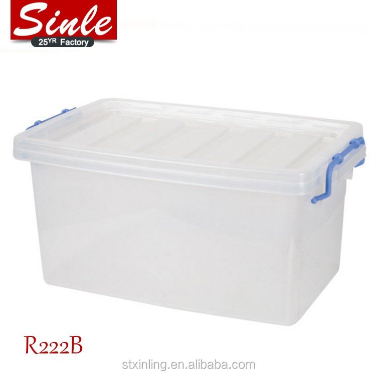 Wholesale Eco-friendly Injection Technics Plastic Storage Box with Lid Multifunction Rectangle China Storage Containers