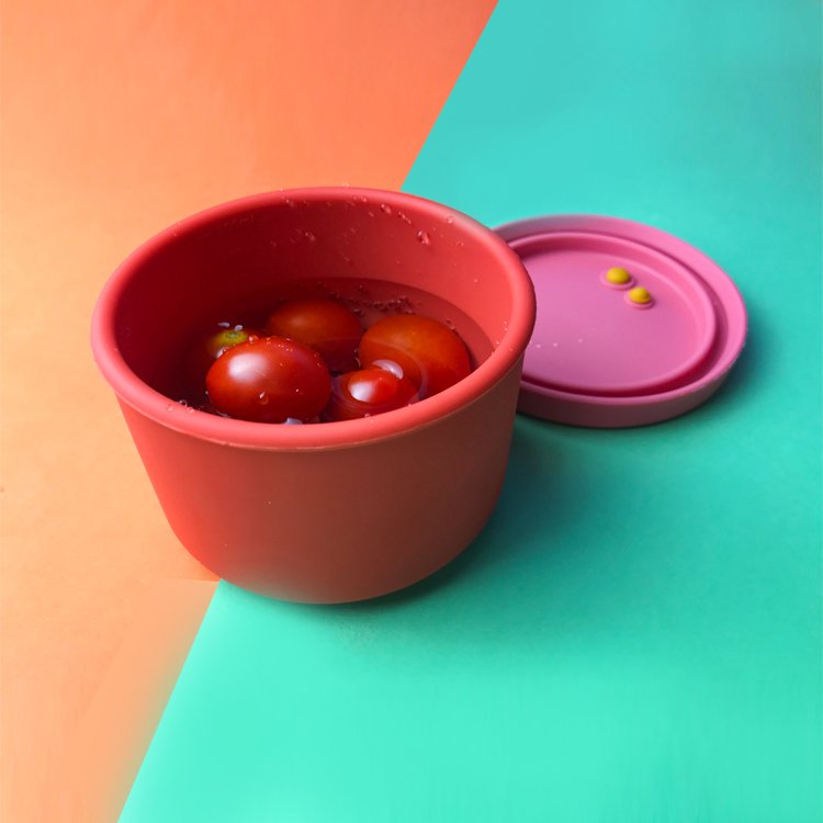 MHC Customized bpa free Silicone Food Storage Container Stackable Silicone Bento Lunch Box With Lid For Kid And Adult