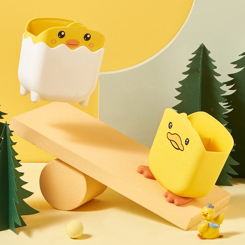 Cartoon desktop organizer storage box school office stationery organizer cute children stationery storage box