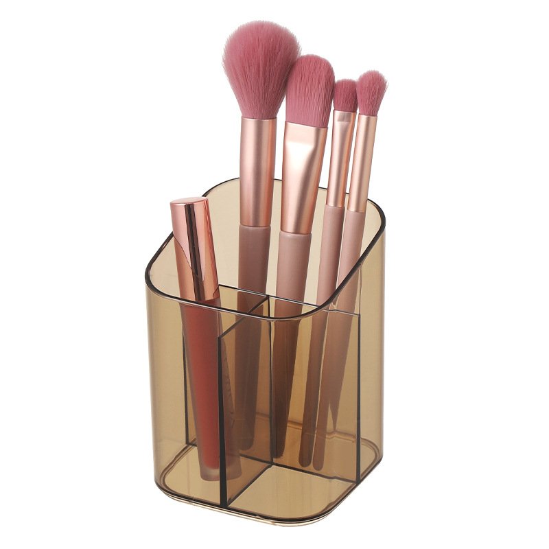 Multifunctional Manufacturer Wholesale Transparent Desktop Storage Box Makeup Brush Storage Box