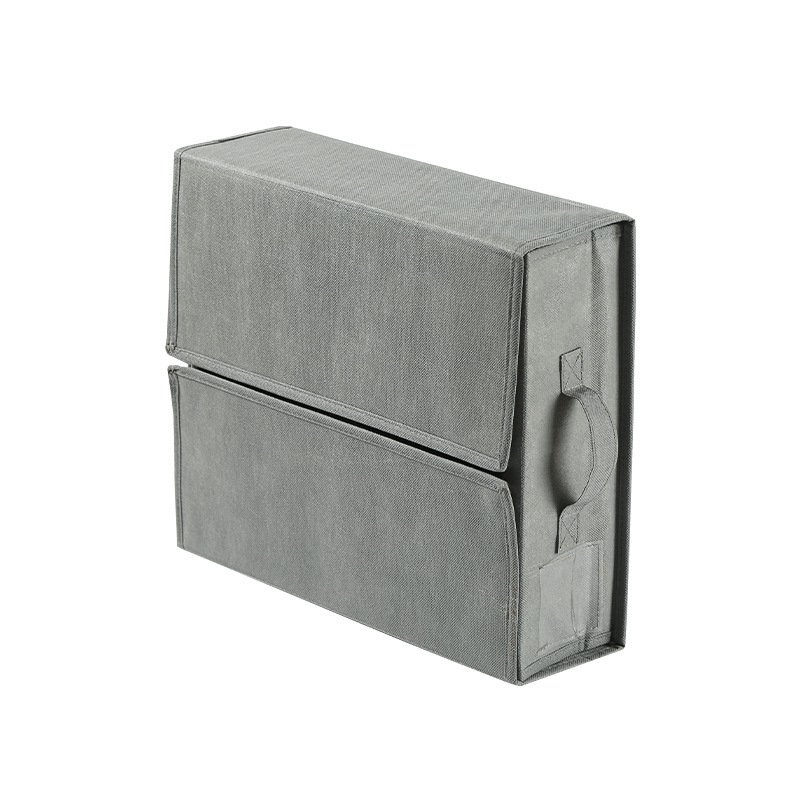 Foldable Bed Sheet Organizer And Storage Box For Duvet Cover Set Closet Organizer For Bedding Clothes Blankets