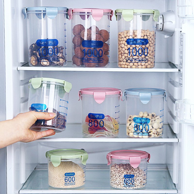 Wholesale Plastic High Quality Home Transparent Seal Food Storage Container Plastic Food Storage Box With Airtight Lid