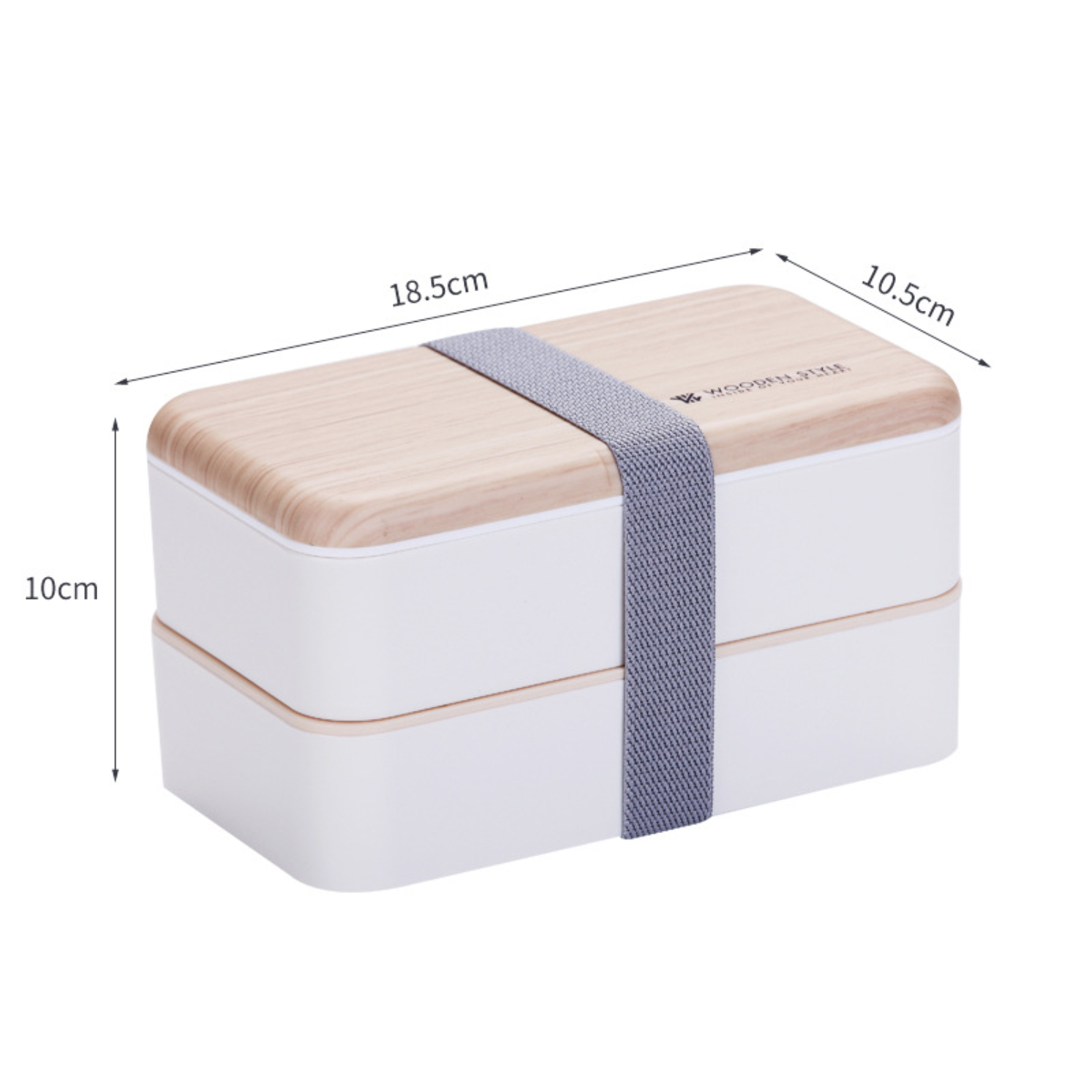 Food Storage Container 2 Tiers Bento Case with Reusable Cutlery Lunch Box for Work School Travel loncheras escolares kids