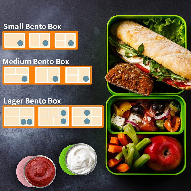 Portable Salad Dressing Container Stainless Steel Sauce Container Reusable Silicone Lids Salad Dressing Container