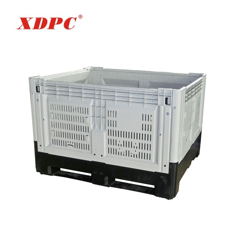 used harvest foldable plastic stackable storage warehouse fruit pallet bins