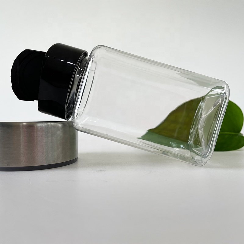 Kitchen Condiment Seasoning Square Spice Jar Pet 150ml Shaker Spice Bottle Packaging Container Set Plastic With Lids