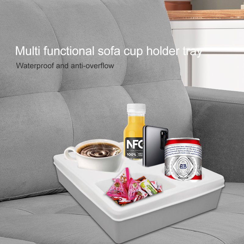 Hot selling silicone living room storage box, waterproof and can store snacks cup holder tray multifunctional and easy to clean